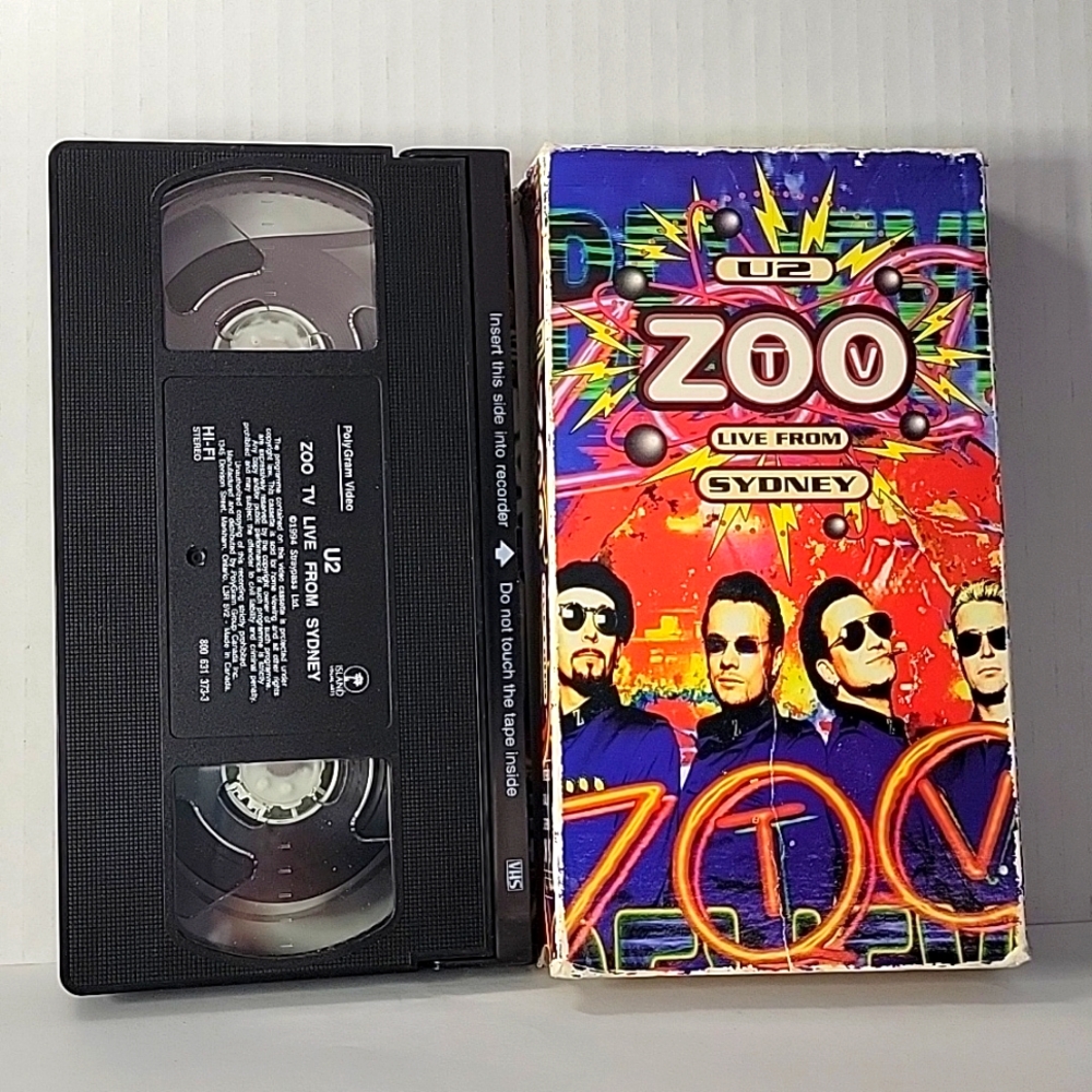 💚 1994 VHS U2 Zoo TV Live from Sydney Music